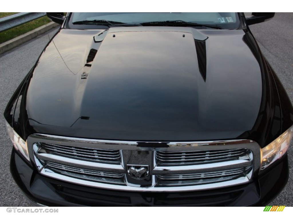 2011 Ram 1500 Big Horn Quad Cab 4x4 - Brilliant Black Crystal Pearl / Dark Slate Gray/Medium Graystone photo #18