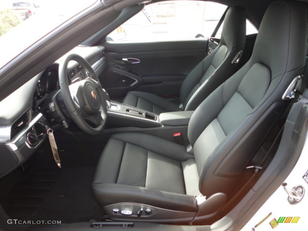 Black Interior 2013 Porsche 911 Carrera Cabriolet Photo #74427221