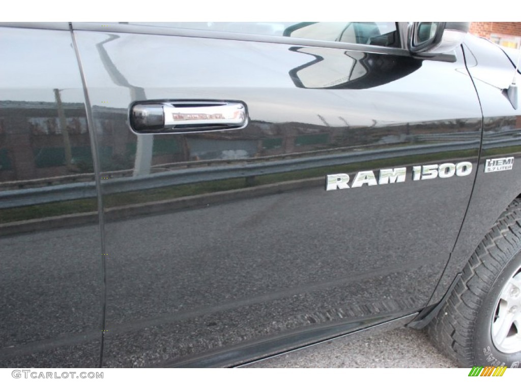 2011 Ram 1500 Big Horn Quad Cab 4x4 - Brilliant Black Crystal Pearl / Dark Slate Gray/Medium Graystone photo #41