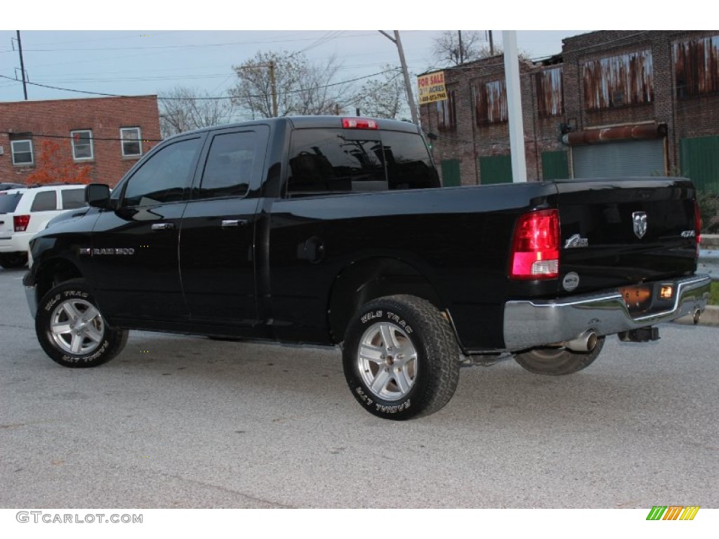 2011 Ram 1500 Big Horn Quad Cab 4x4 - Brilliant Black Crystal Pearl / Dark Slate Gray/Medium Graystone photo #49