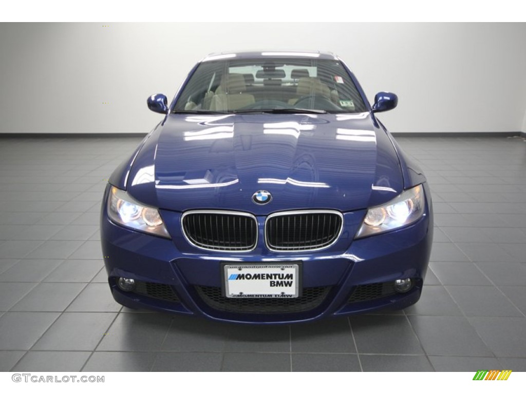 2010 3 Series 328i Sedan - Montego Blue Metallic / Beige photo #6