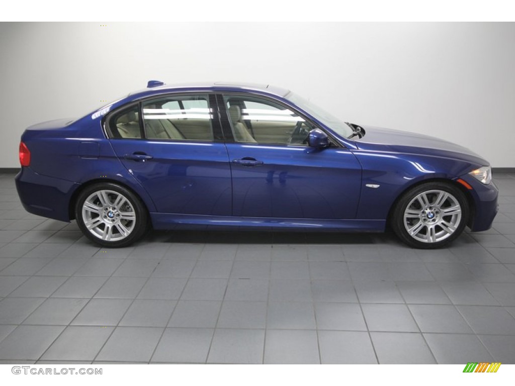 2010 3 Series 328i Sedan - Montego Blue Metallic / Beige photo #7