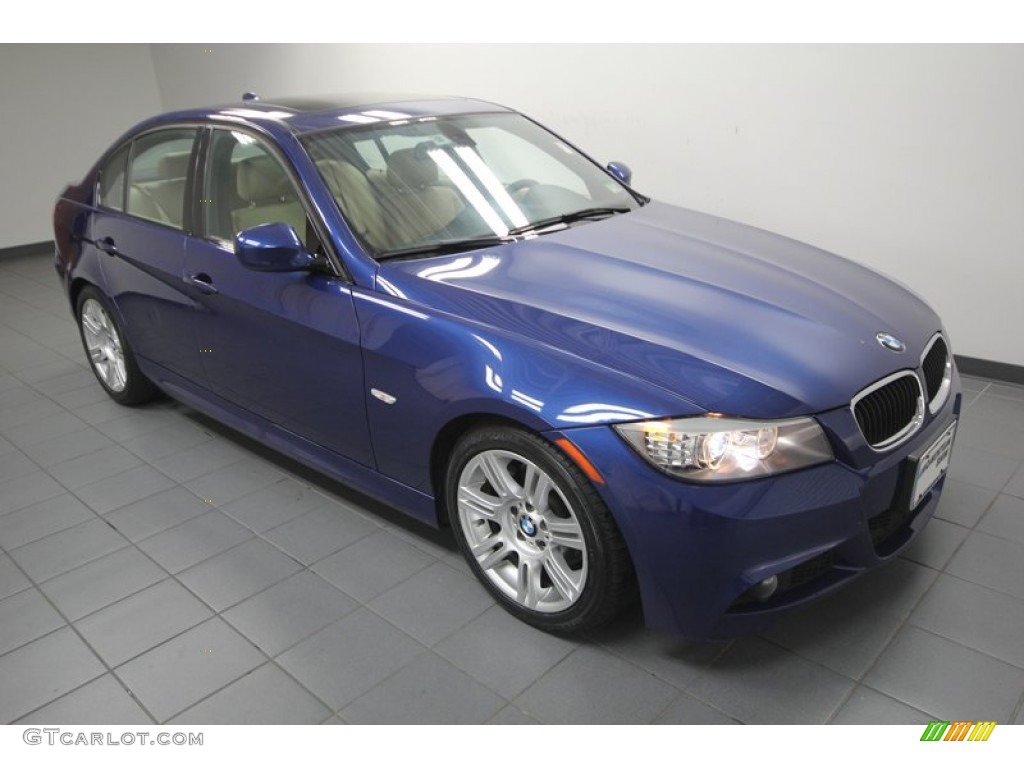 2010 3 Series 328i Sedan - Montego Blue Metallic / Beige photo #8