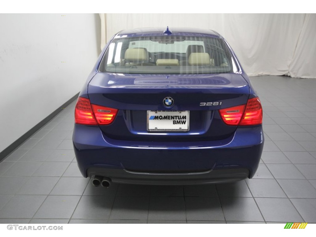 2010 3 Series 328i Sedan - Montego Blue Metallic / Beige photo #11