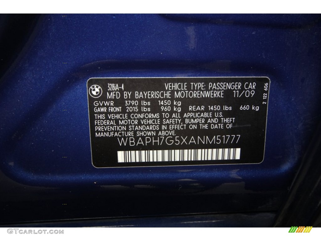 2010 3 Series 328i Sedan - Montego Blue Metallic / Beige photo #15