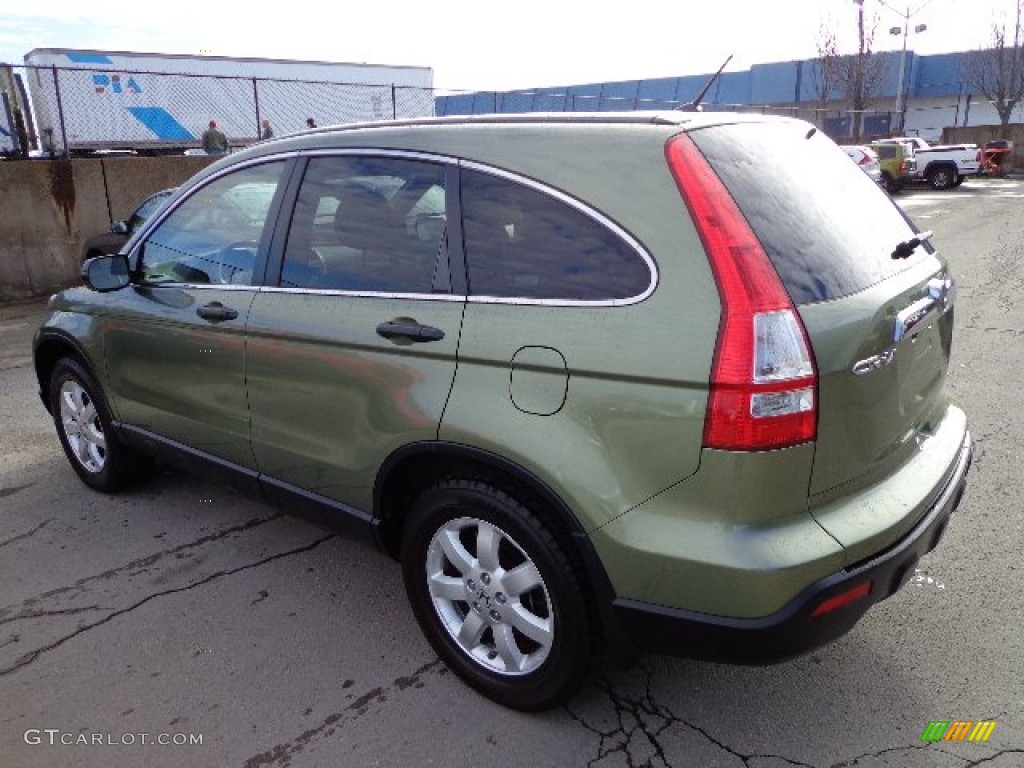 2008 CR-V EX 4WD - Green Tea Metallic / Ivory photo #2