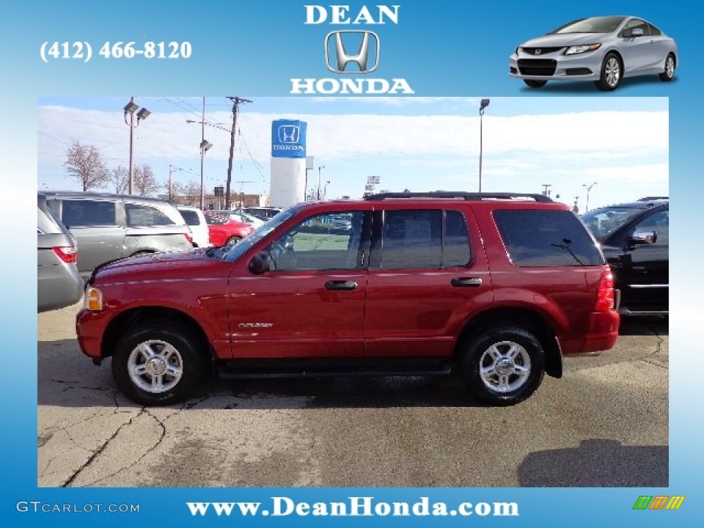 2004 Explorer XLT 4x4 - Redfire Metallic / Midnight Grey photo #1