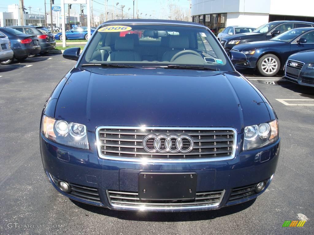 2006 A4 1.8T Cabriolet - Moro Blue Pearl Effect / Platinum photo #3
