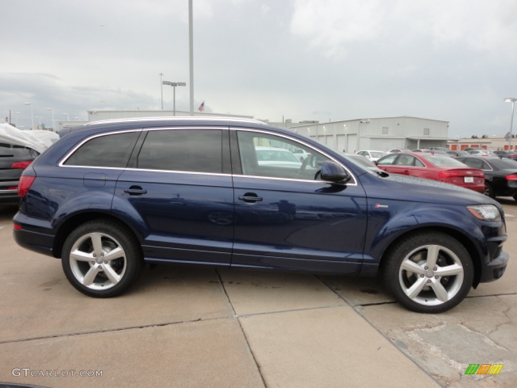 Mugello Blue Metallic 2013 Audi Q7 3.0 S Line quattro Exterior Photo #74428960