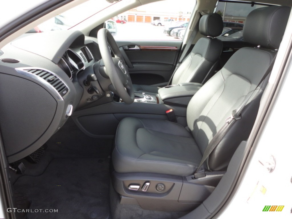 Black Interior 2013 Audi Q7 3.0 S Line quattro Photo #74429275