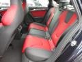 Black/Magma Red Rear Seat Photo for 2013 Audi S4 #74429575