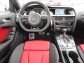 2013 Audi S4 Black/Magma Red Interior Dashboard Photo