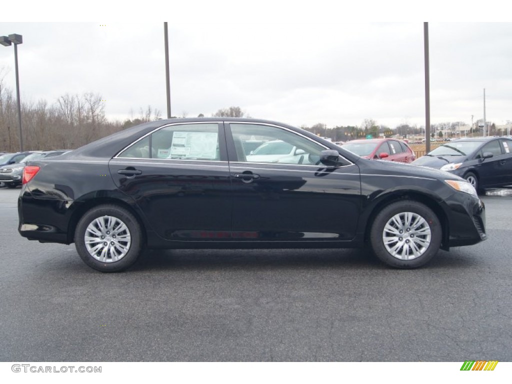 2012 Camry L - Attitude Black Metallic / Ivory photo #6