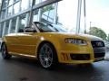 Imola Yellow 2008 Audi RS4 4.2 quattro Convertible