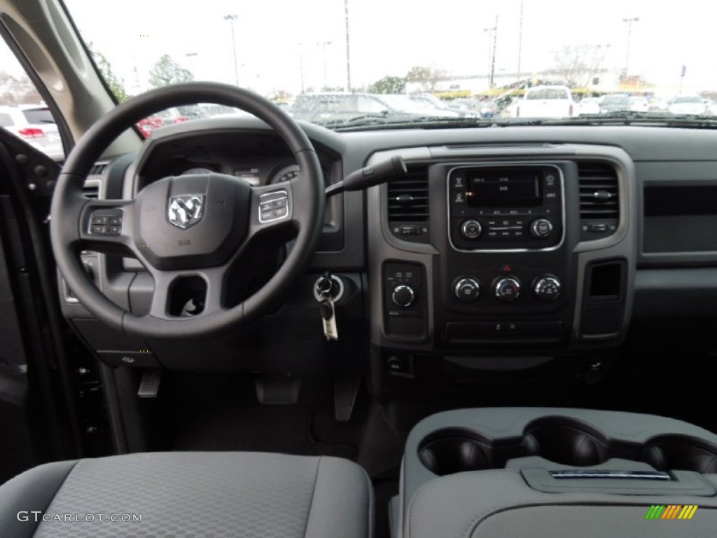 2013 1500 Express Quad Cab 4x4 - Black / Black/Diesel Gray photo #15