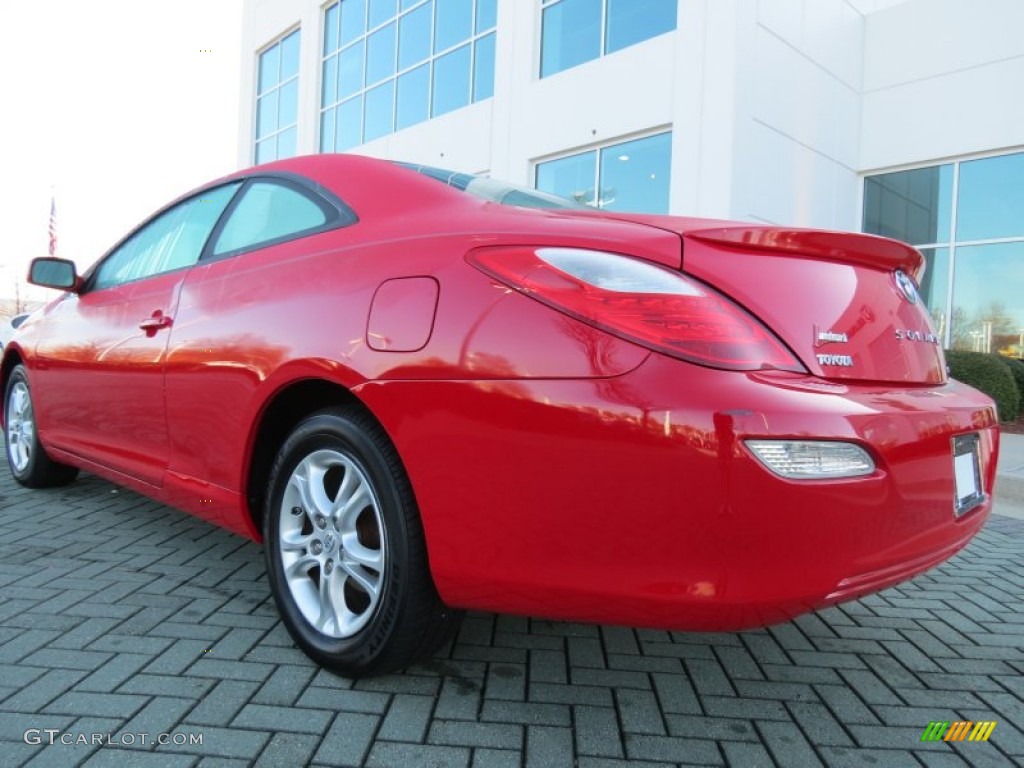 2007 Solara SLE Coupe - Absolutely Red / Dark Stone photo #3