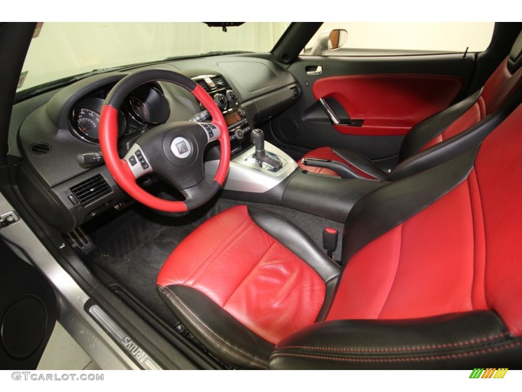 Red Interior 2008 Saturn Sky Roadster Photo #74430742