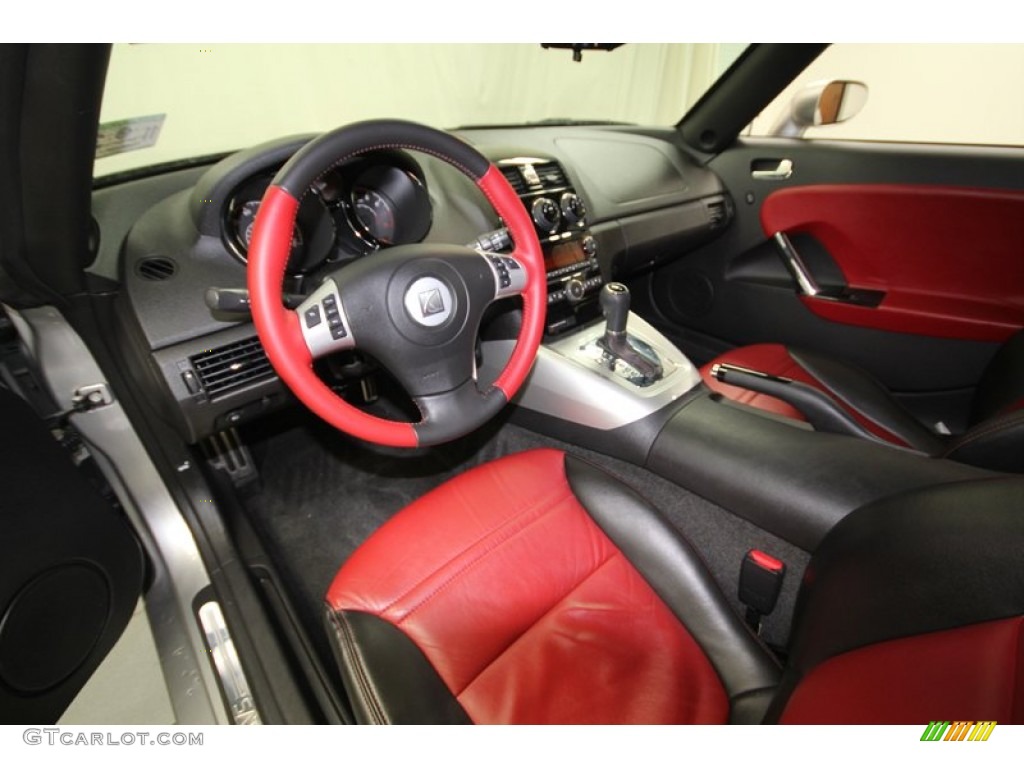 Red Interior 2008 Saturn Sky Roadster Photo #74430751