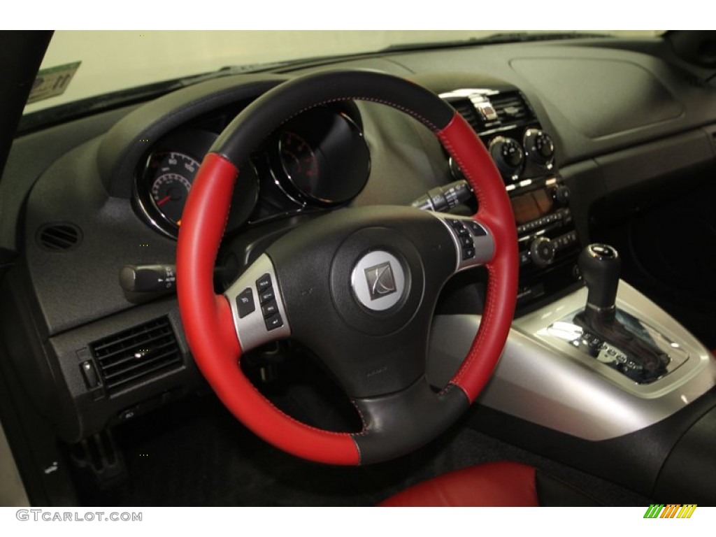 2008 Saturn Sky Roadster Red Steering Wheel Photo #74430931