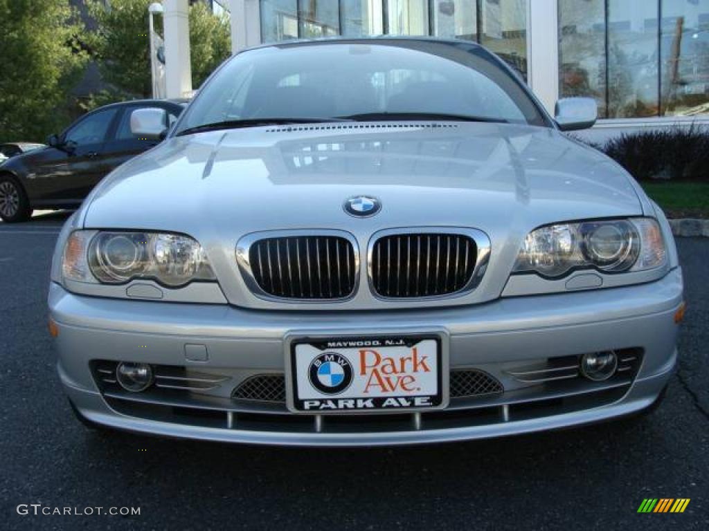 2002 3 Series 330i Convertible - Titanium Silver Metallic / Black photo #3