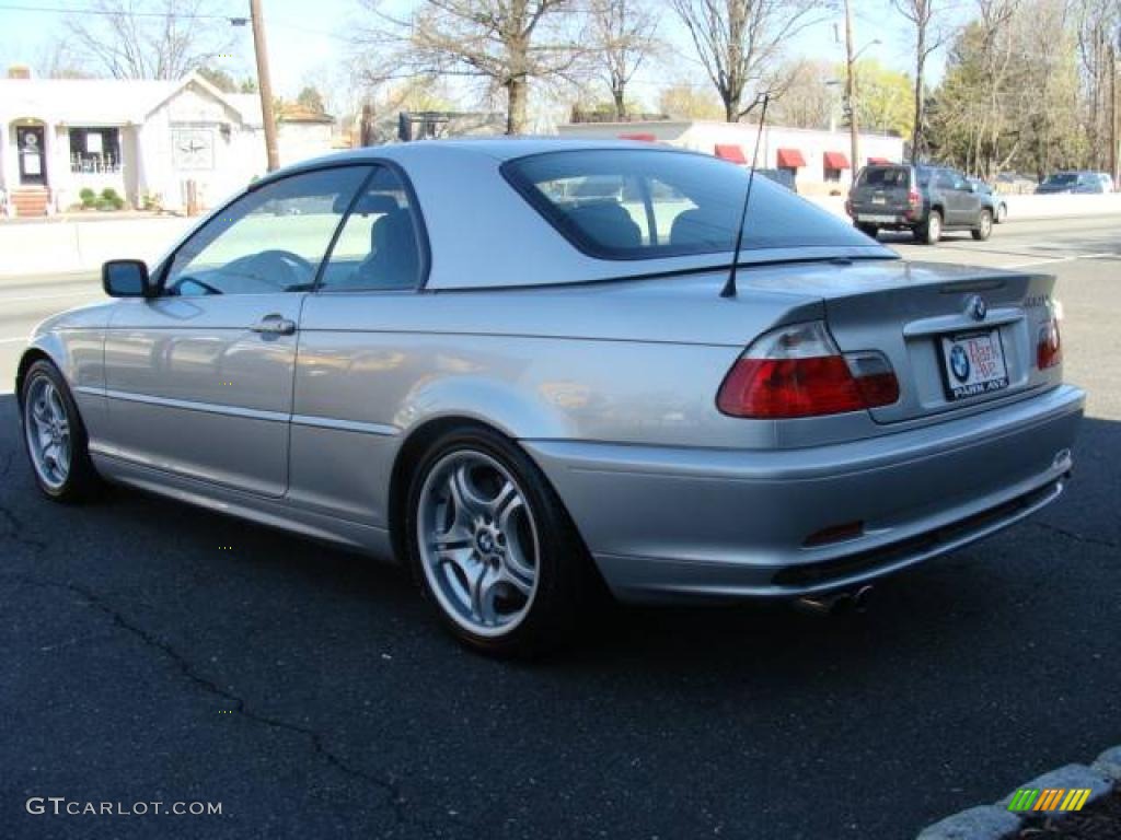 2002 3 Series 330i Convertible - Titanium Silver Metallic / Black photo #5