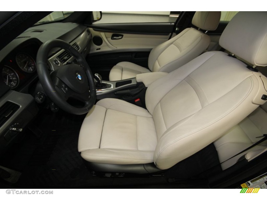 Oyster/Black Dakota Leather Interior 2011 BMW 3 Series 335is Coupe Photo #74432728
