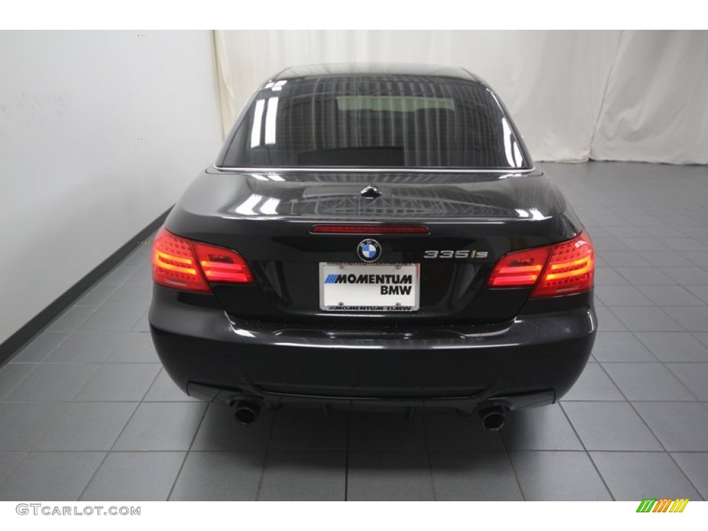 2011 3 Series 335is Convertible - Black Sapphire Metallic / Black photo #13