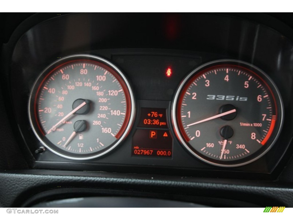 2011 BMW 3 Series 335is Convertible Gauges Photo #74432944
