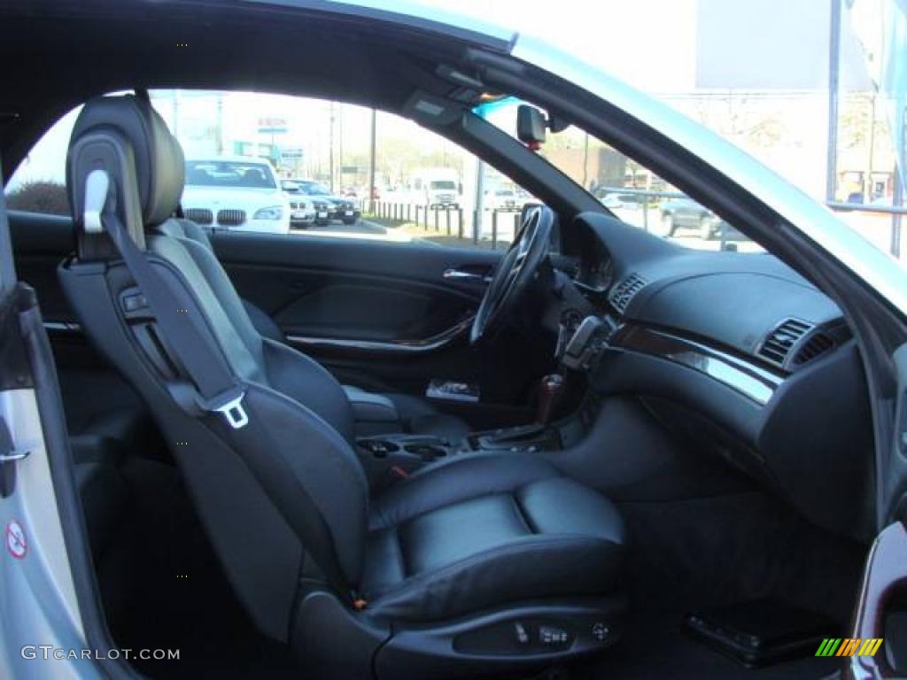 2002 3 Series 330i Convertible - Titanium Silver Metallic / Black photo #21