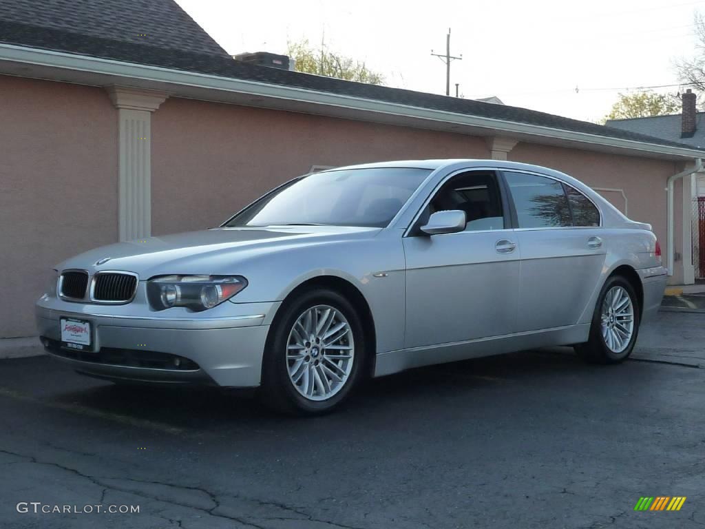 2003 7 Series 745Li Sedan - Titanium Silver Metallic / Black/Black photo #1