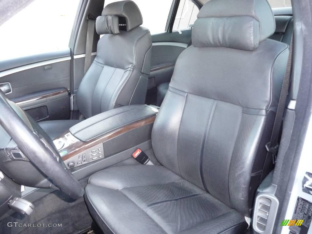 2003 7 Series 745Li Sedan - Titanium Silver Metallic / Black/Black photo #18