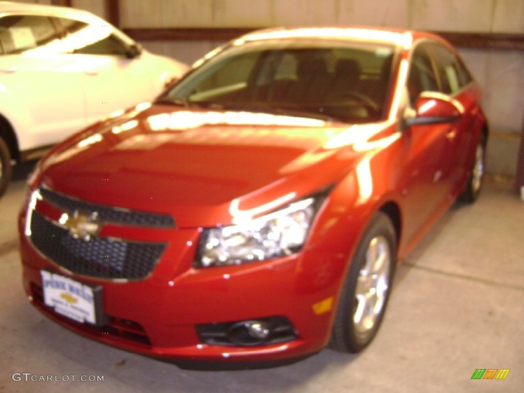 2013 Cruze LT - Crystal Red Metallic Tintcoat / Jet Black photo #1