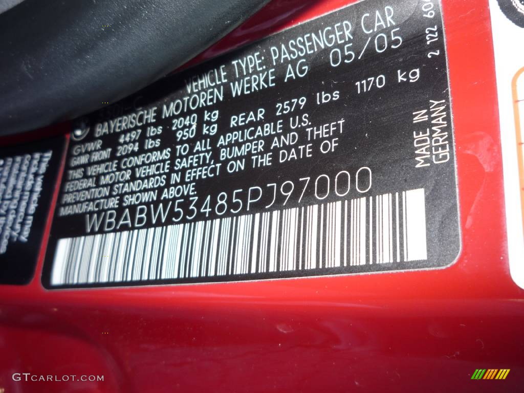 2005 3 Series 330i Convertible - Imola Red / Anthracite Black photo #33