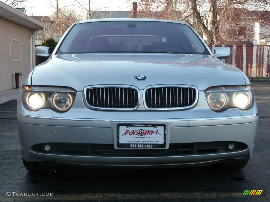 2003 7 Series 745Li Sedan - Titanium Silver Metallic / Black/Black photo #29