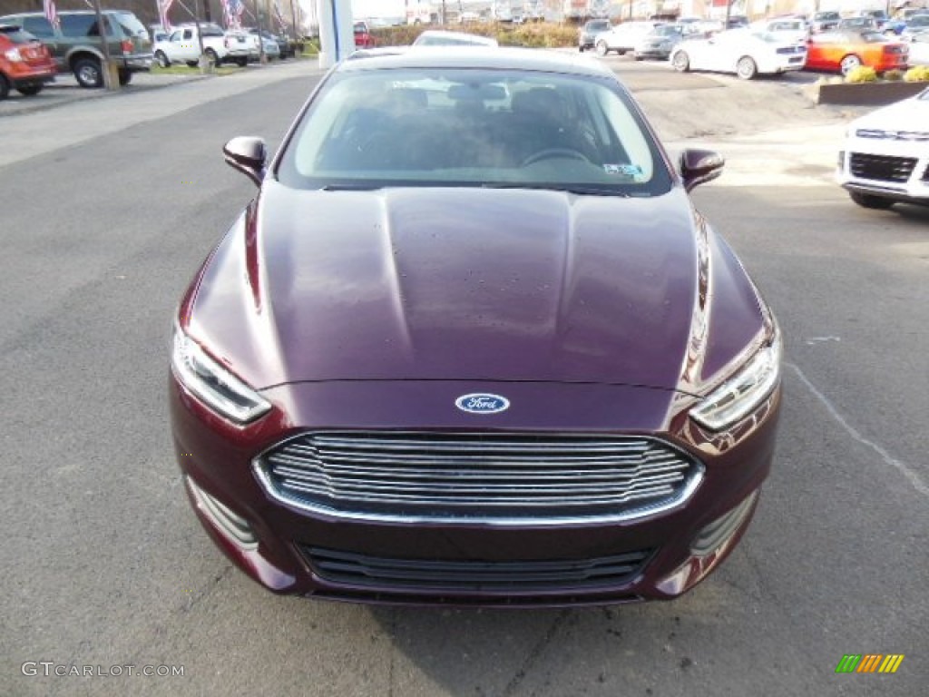 2013 Fusion SE - Bordeaux Reserve Red Metallic / Charcoal Black photo #3