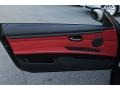 Coral Red/Black 2012 BMW 3 Series 335i Convertible Door Panel