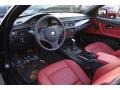 Coral Red/Black Prime Interior Photo for 2012 BMW 3 Series #74436206