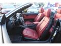 Coral Red/Black 2012 BMW 3 Series 335i Convertible Interior Color