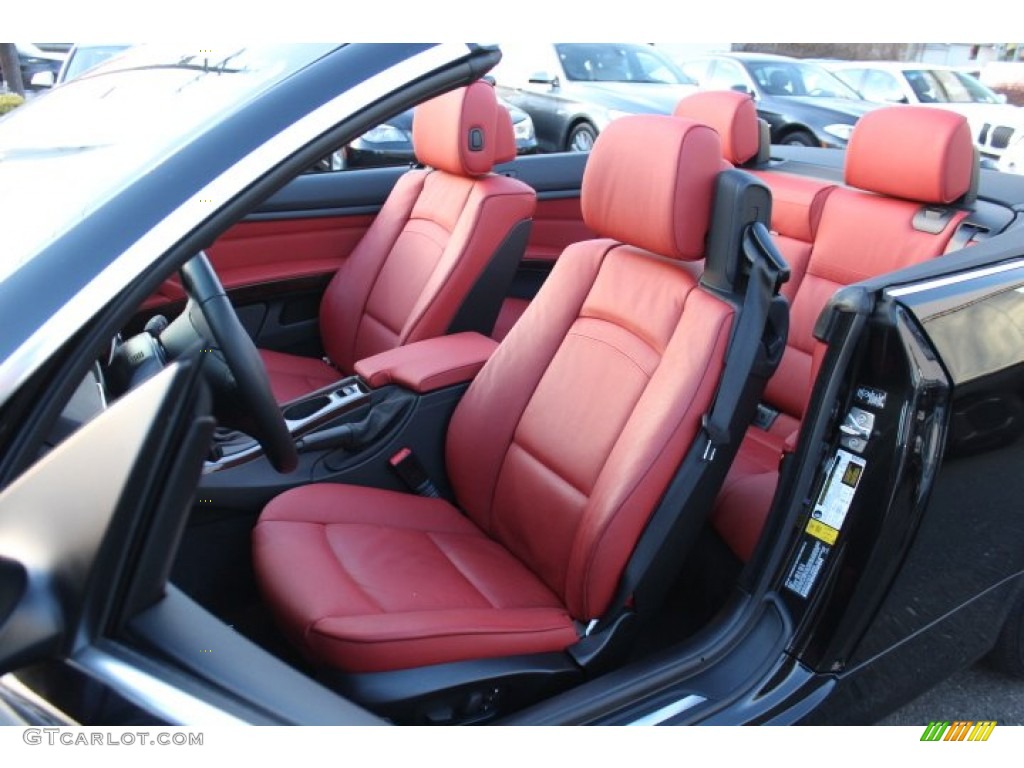 Coral Red/Black Interior 2012 BMW 3 Series 335i Convertible Photo #74436248