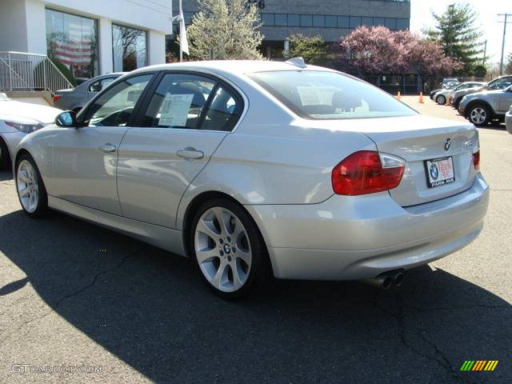 2006 3 Series 330i Sedan - Titanium Silver Metallic / Black photo #6