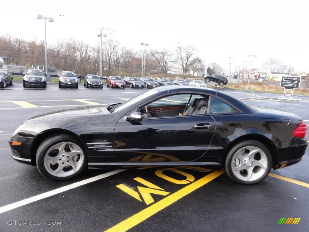 Black 2005 Mercedes-Benz SL 600 Roadster Exterior Photo #74437109