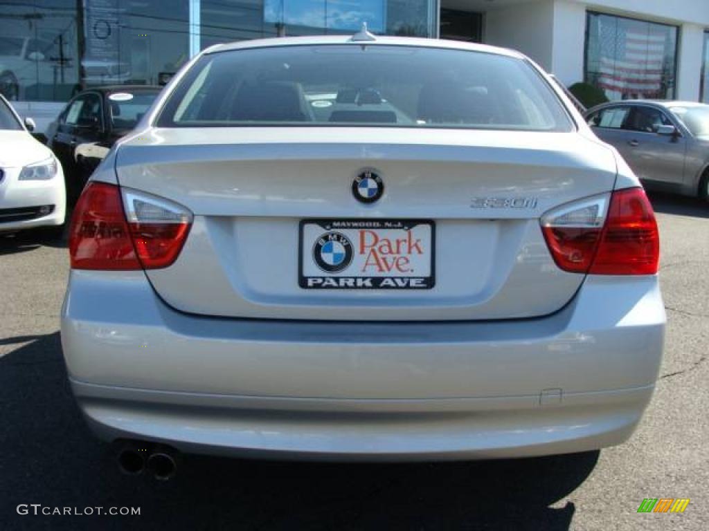 2006 3 Series 330i Sedan - Titanium Silver Metallic / Black photo #7