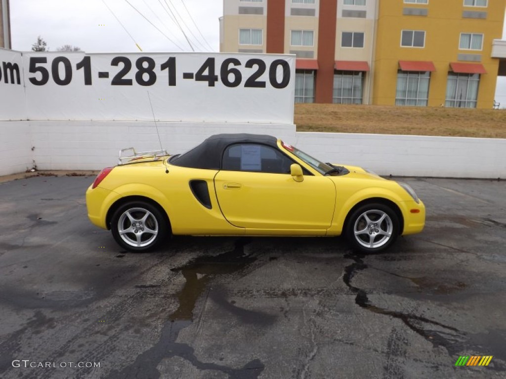 2002 MR2 Spyder Roadster - Solar Yellow / Black photo #8