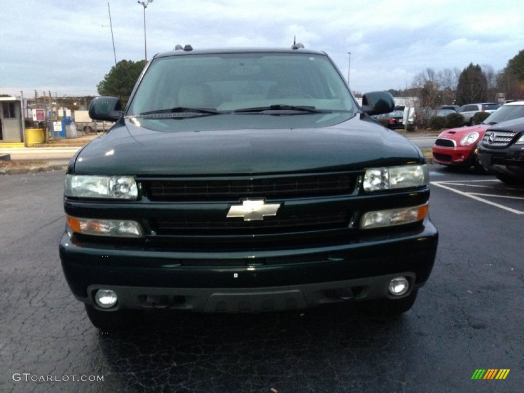 2004 Tahoe Z71 4x4 - Dark Green Metallic / Tan/Neutral photo #4