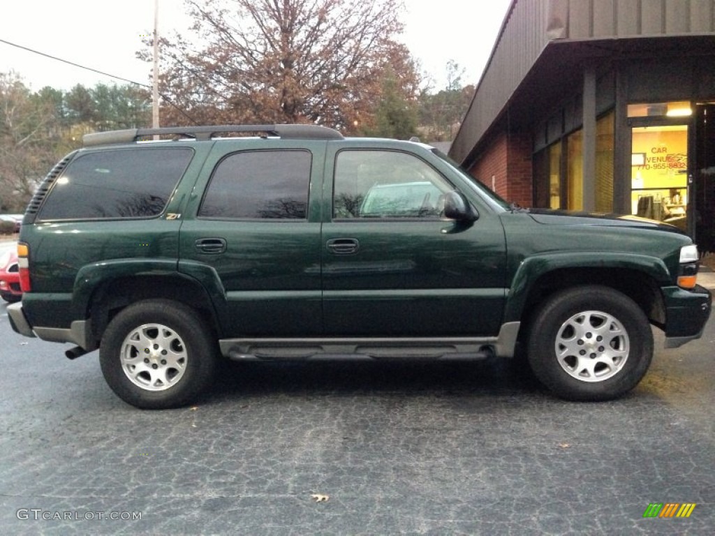 2004 Tahoe Z71 4x4 - Dark Green Metallic / Tan/Neutral photo #11