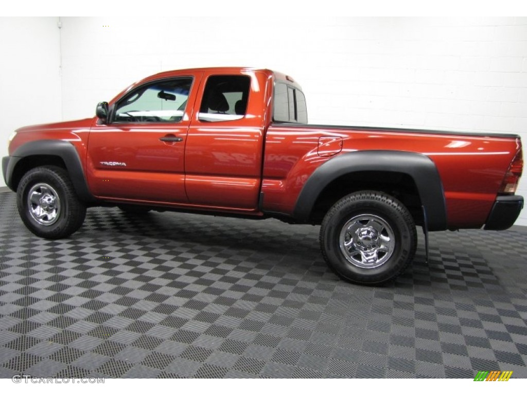 2007 Tacoma V6 Access Cab 4x4 - Impulse Red Pearl / Graphite Gray photo #6