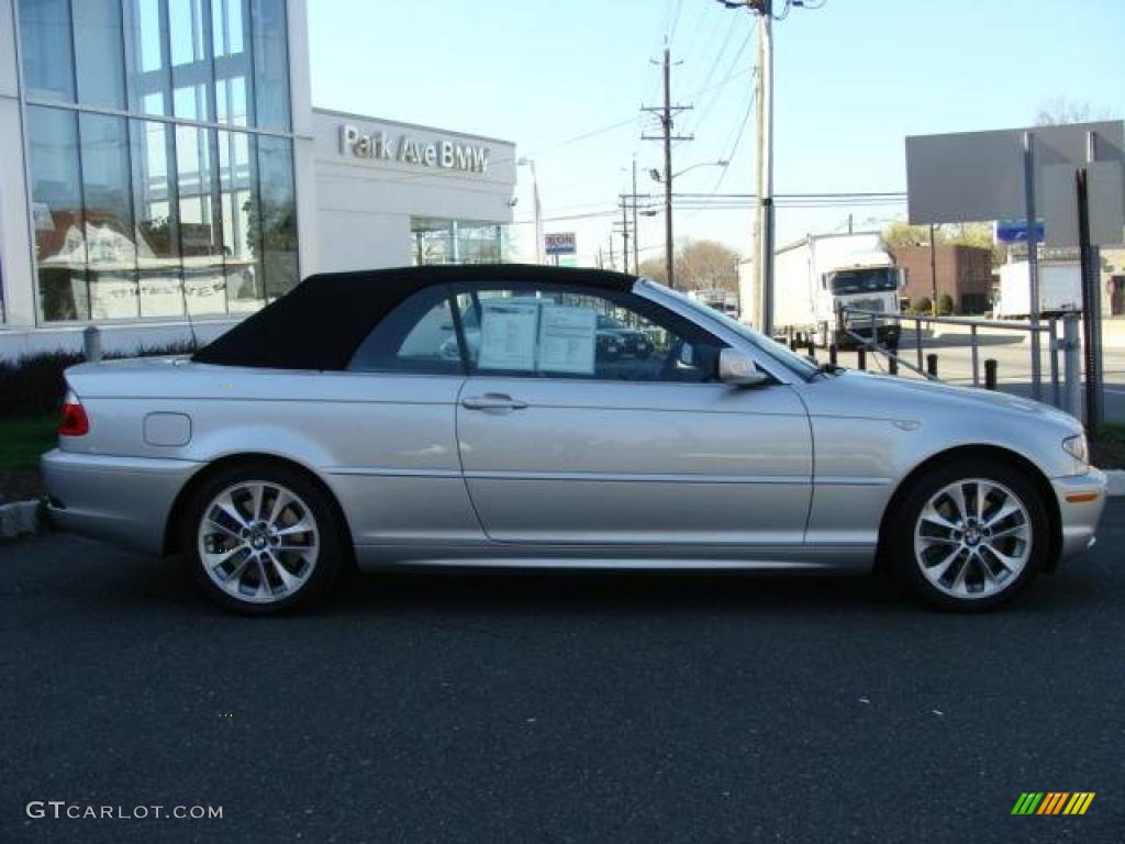 2006 3 Series 330i Convertible - Titanium Silver Metallic / Grey photo #2