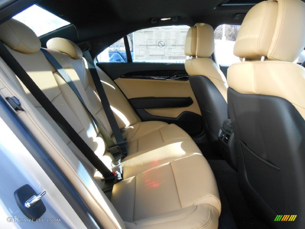 Caramel/Jet Black Accents Interior 2013 Cadillac ATS 2.0L Turbo Luxury AWD Photo #74438930