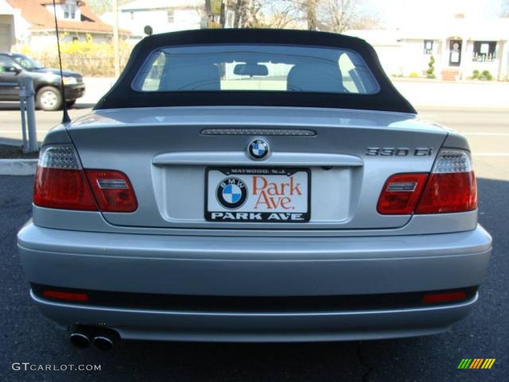2006 3 Series 330i Convertible - Titanium Silver Metallic / Grey photo #13