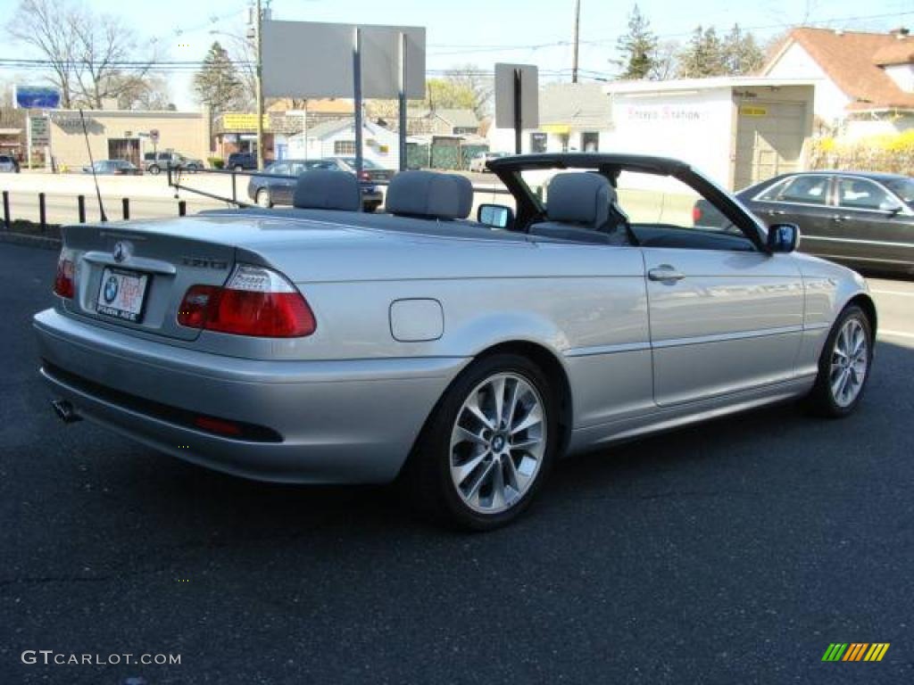 2006 3 Series 330i Convertible - Titanium Silver Metallic / Grey photo #14